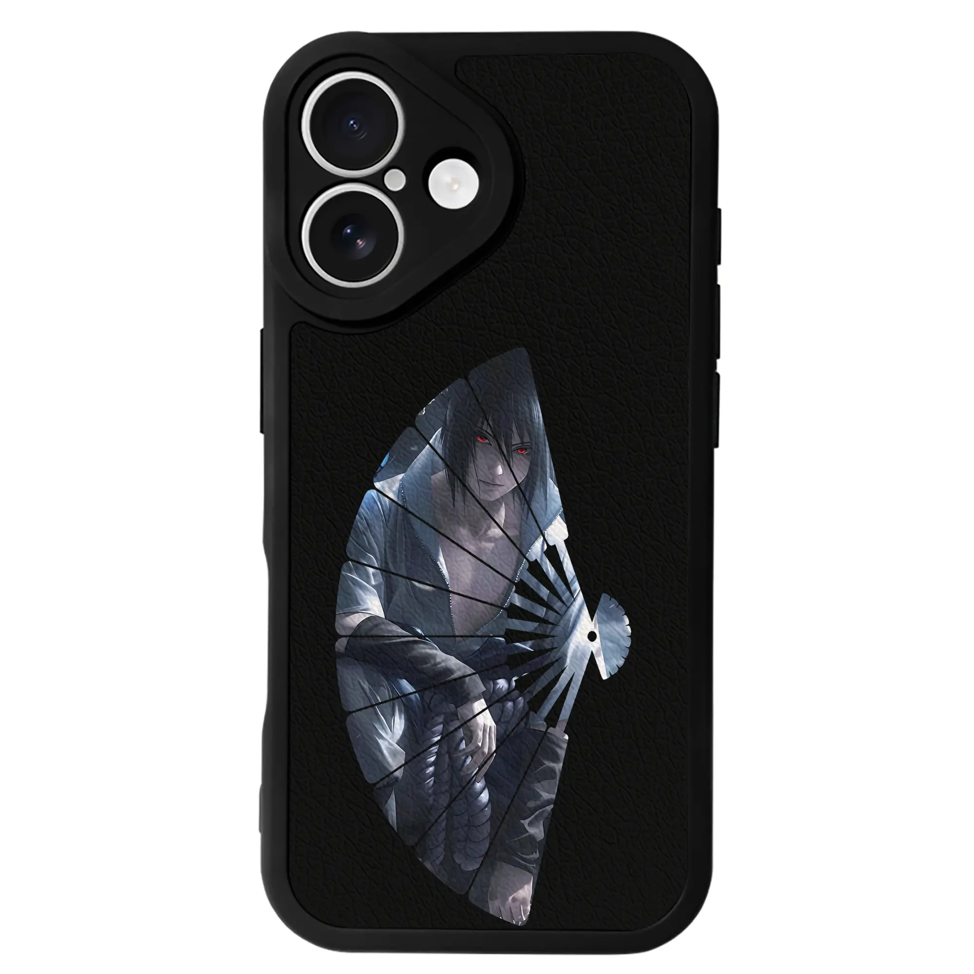 ナルト グッズ うちは サスケ - IPhone 16シリーズ対応 ・ シリコンスマホケース ・ レザー調 ・ 高精度フィット ・ 耐衝撃 ・ ワイヤレス充電対応 ・ 精密カット